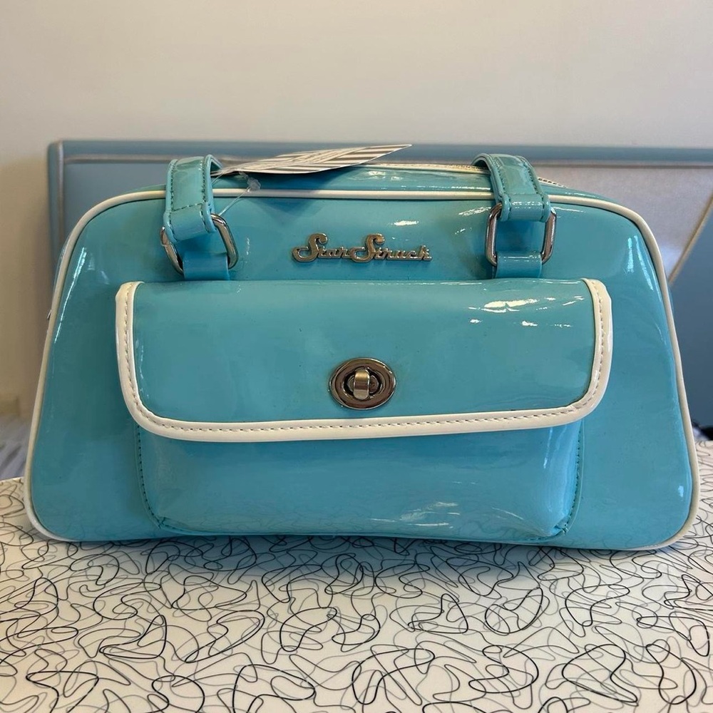 🩵🩵🩵 Retro Style Baby Blue Purse by Star Struck NWT